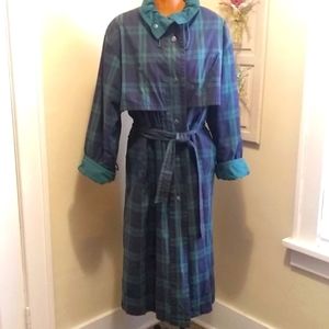 Vintage Trench Raincoat with Zip Out Lining